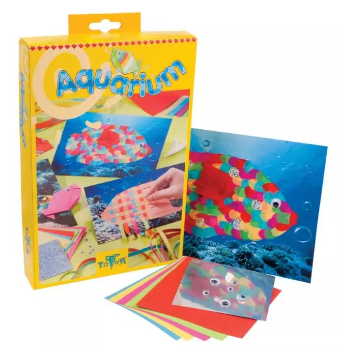 Set Creație din Hârtie cu Tema Marină - Aquarium-0