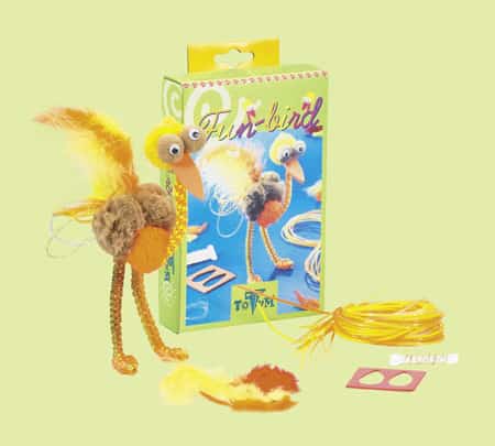 Set Creație - Figurină Ștruț din Fire de Impletit - Fun Bird-0