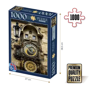 Puzzle adulți 1000 piese Locuri Celebre - Ceasul astronomic din Praga-0