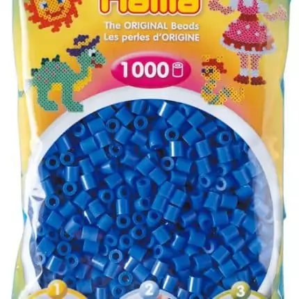 Mărgele Hama Midi - Albastru - 1000 Bucăți-0