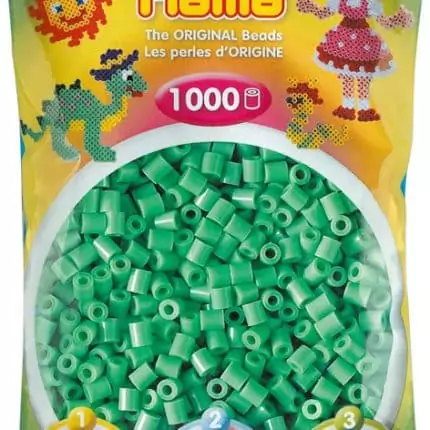 Mărgele Hama Midi - Verde Deschis - 1000 Bucăți-0