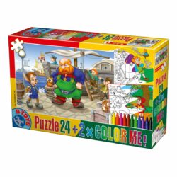 Puzzle Basme - Color Me - 24 Piese - 5-0