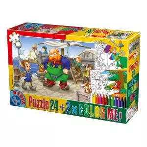 Puzzle Basme - Color Me - 24 Piese - 5-0