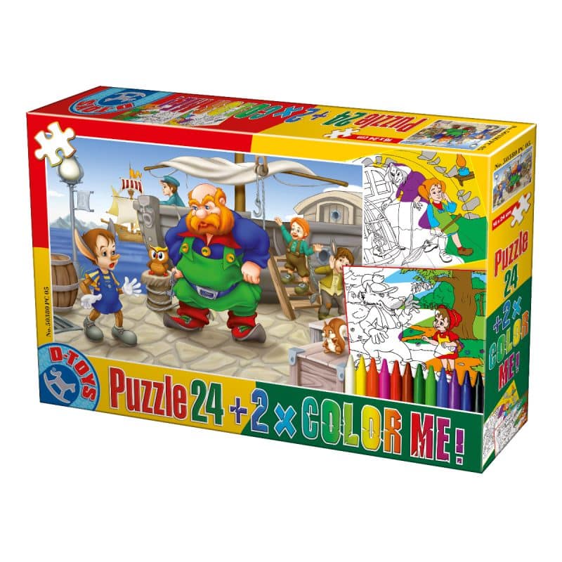 Puzzle Basme - Color Me - 24 Piese - 5-0