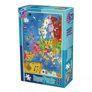 Super Puzzle - Hărți - 240 Piese - 1-0