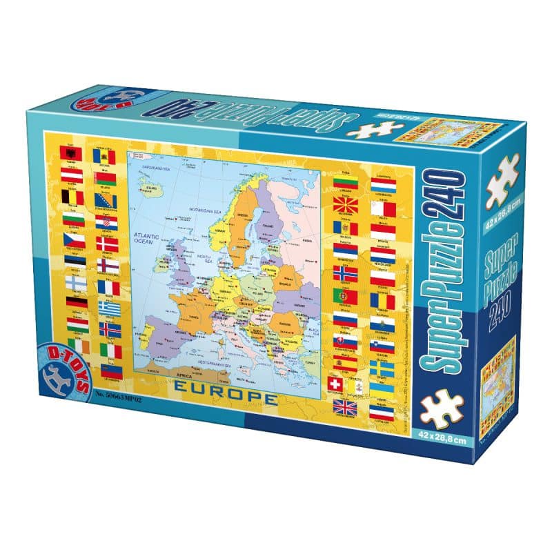 Super Puzzle - Hărți - 240 Piese - 2-0
