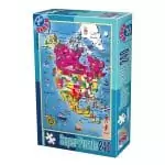 Super Puzzle - Hărți - 240 Piese - 3-0
