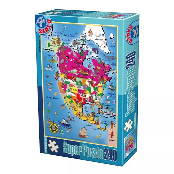 Super Puzzle - Hărți - 240 Piese - 3-0