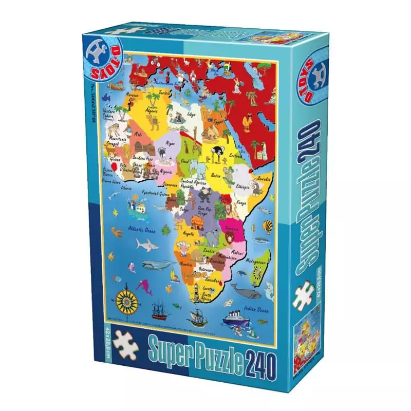 Super Puzzle - Hărți - 240 Piese - 4-0