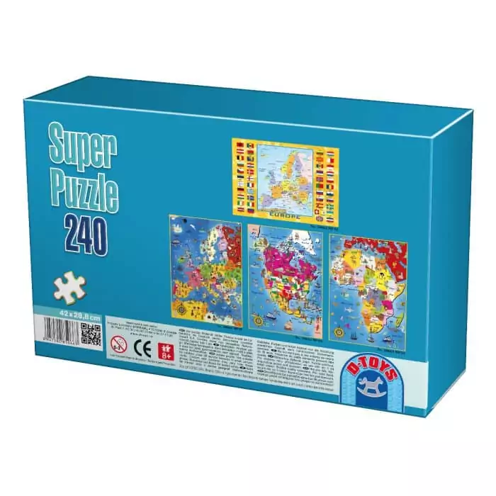 Super Puzzle - Hărți - 240 Piese - 1-25234