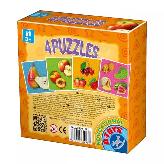 4 Puzzles - Fructe-24749