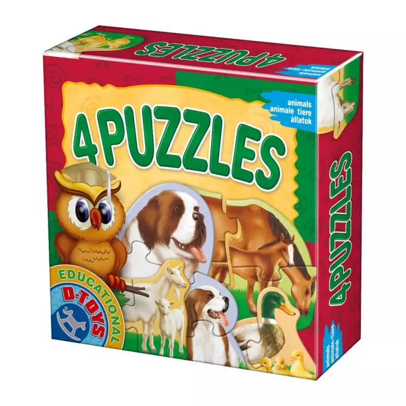 4 Puzzles - Animale Domestice-0