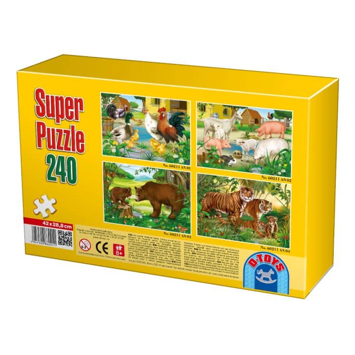 Super Puzzle - Animale - 240 Piese - 1-25253