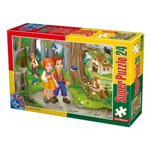 Super Puzzle copii 24 piese - Basme - Hansel și Gretel-0