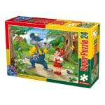 Super Puzzle copii 24 piese - Basme - Scufița Roșie-0