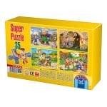 Super Puzzle copii 35 piese - Basme - Cei 3 purceluși-25044