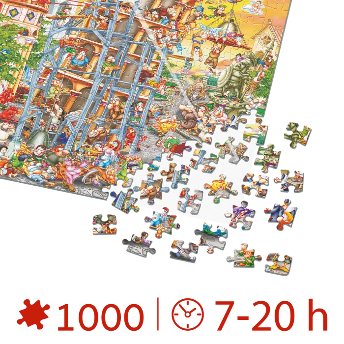 Puzzle adulți 1000 piese Cartoon Collection - Turnul din Pisa -34577