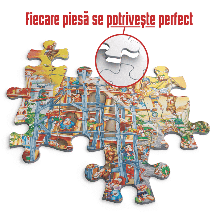 Puzzle adulți 1000 piese Cartoon Collection - Turnul din Pisa -34579