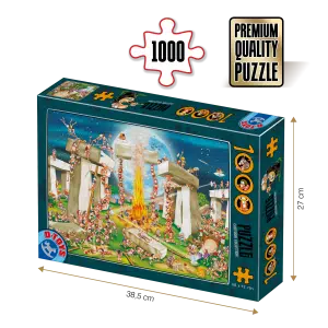 Puzzle adulți 1000 piese Cartoon Collection - Stonehenge-0