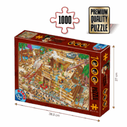 Puzzle adulți 1000 piese Cartoon Collection - Egyptian Pyramid -0