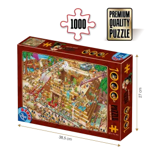 Puzzle adulți 1000 piese Cartoon Collection - Egyptian Pyramid -0