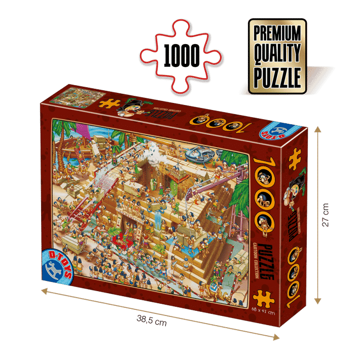 Puzzle adulți 1000 piese Cartoon Collection - Egyptian Pyramid -0