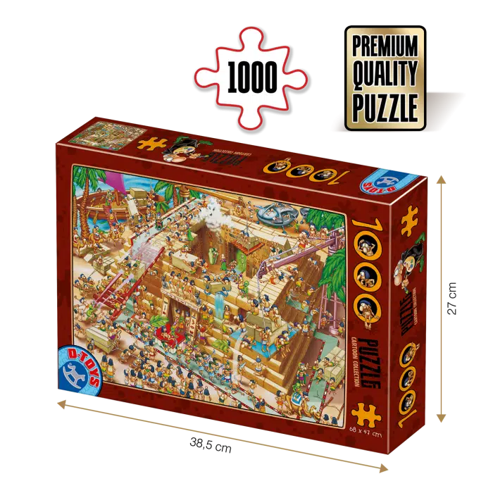 Puzzle adulți 1000 piese Cartoon Collection - Egyptian Pyramid -0