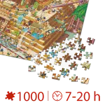 Puzzle adulți 1000 piese Cartoon Collection - Egyptian Pyramid -34589
