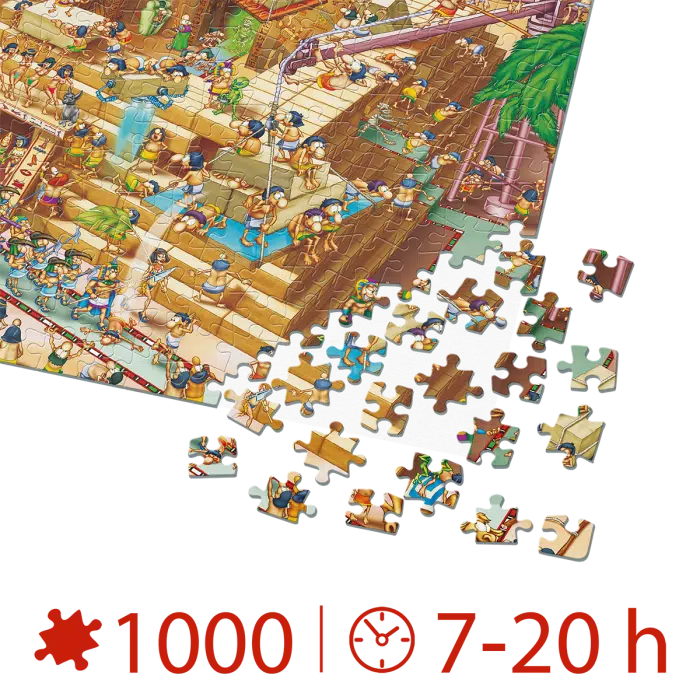 Puzzle adulți 1000 piese Cartoon Collection - Egyptian Pyramid -34589