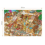 Puzzle adulți 1000 piese Cartoon Collection - Egyptian Pyramid -34592