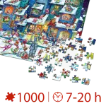 Puzzle adulți 1000 piese Cartoon Collection - Santa Claus Party-35123