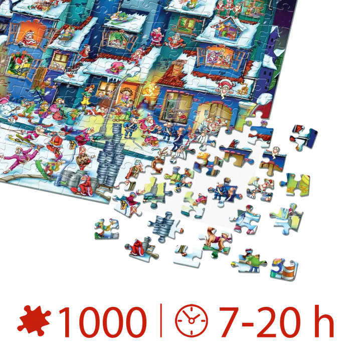 Puzzle adulți 1000 piese Cartoon Collection - Santa Claus Party-35123