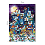 Puzzle adulți 1000 piese Cartoon Collection - Santa Claus Party-35126