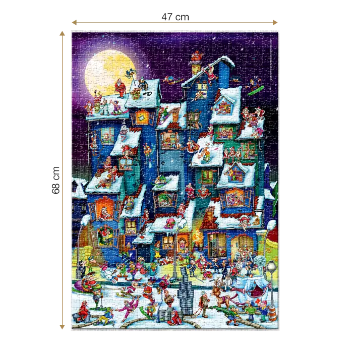 Puzzle adulți 1000 piese Cartoon Collection - Santa Claus Party-35126