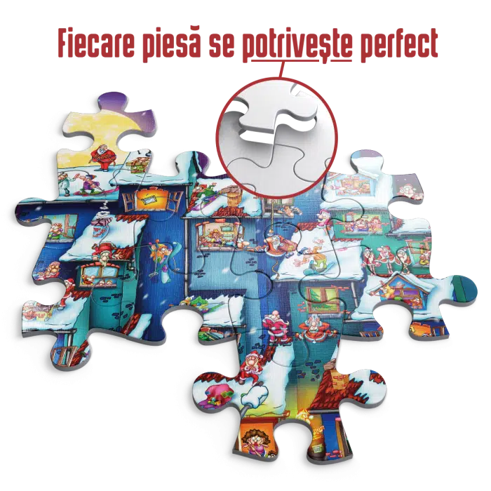 Puzzle adulți 1000 piese Cartoon Collection - Santa Claus Party-35124