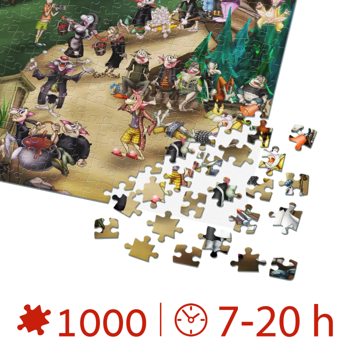 Puzzle adulți 1000 piese Cartoon Collection - Dracula -34443