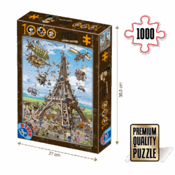 Puzzle adulți 1000 piese Cartoon Collection - Eiffel Tower-0