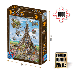 Puzzle adulți 1000 piese Cartoon Collection - Eiffel Tower-0