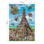 Puzzle adulți 1000 piese Cartoon Collection - Eiffel Tower-35222