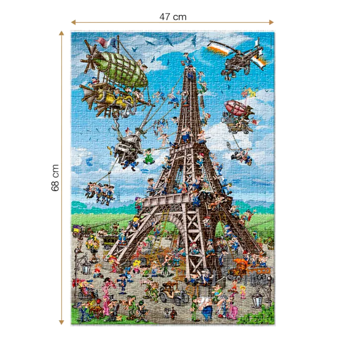 Puzzle adulți 1000 piese Cartoon Collection - Eiffel Tower-35222