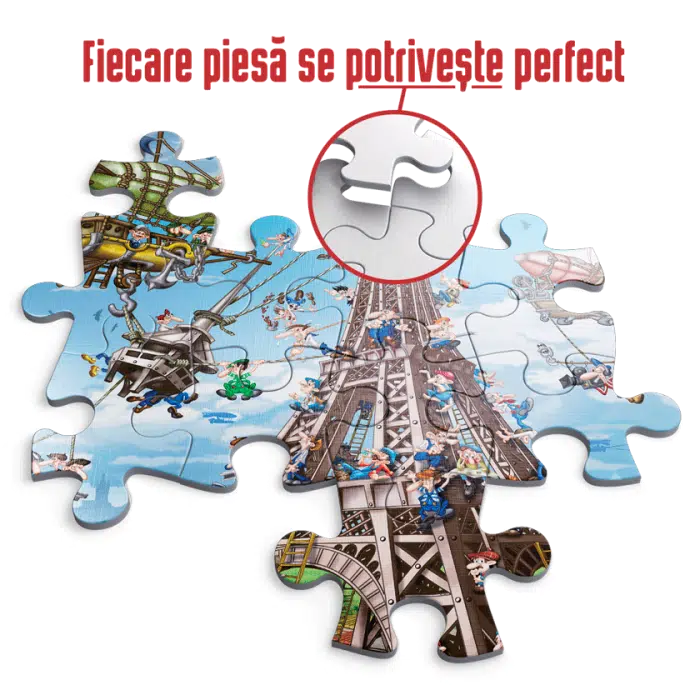 Puzzle adulți 1000 piese Cartoon Collection - Eiffel Tower-35220