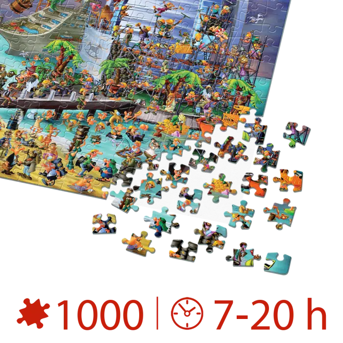 Puzzle adulți 1000 piese Cartoon Collection - Dubai-35135