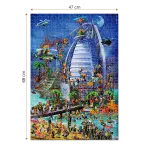 Puzzle adulți 1000 piese Cartoon Collection - Dubai-35138