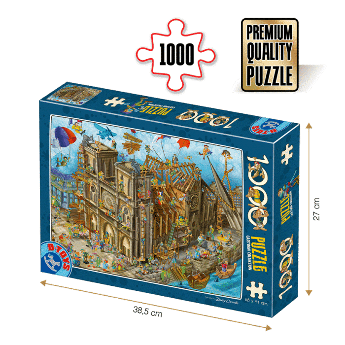 Puzzle adulți 1000 piese Cartoon Collection - Notre Dame-0