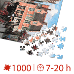 Puzzle adulți 1000 piese Peisaje de zi - Gent, Belgia -35479