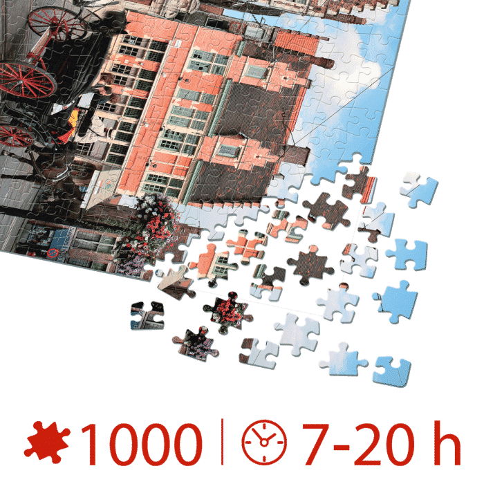 Puzzle adulți 1000 piese Peisaje de zi - Gent, Belgia -35479