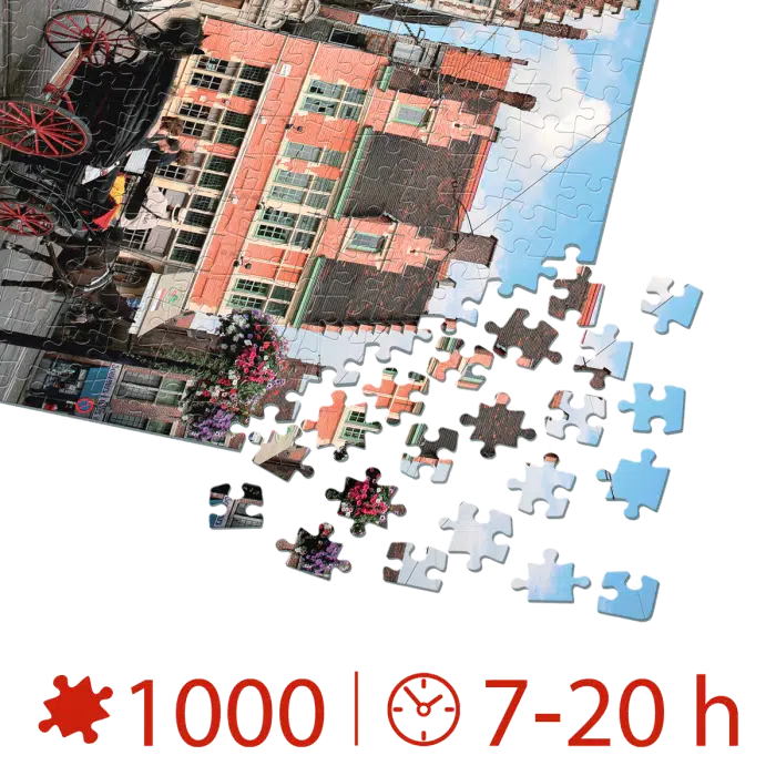 Puzzle adulți 1000 piese Peisaje de zi - Gent, Belgia -35479