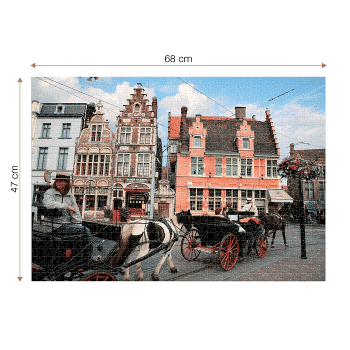 Puzzle adulți 1000 piese Peisaje de zi - Gent, Belgia -35482