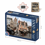 Puzzle adulți 1000 piese Peisaje de zi - Gent, Belgia -0