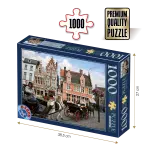 Puzzle adulți 1000 piese Peisaje de zi - Gent, Belgia -0